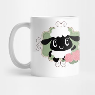 sheep flowers Mug